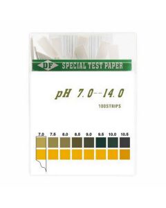 100x Tests / Tiras reactivas pH para medir de 7.0 a 14.0 pH - 0.5 (DF)