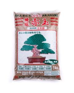 Akadama Ibaraki Triple Línea Sustrato para Bonsái de grano grueso 5-8 mm (14L)