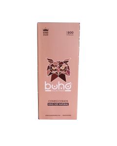 800x Buho Kingsize Natural 800 KS Conos / Papel de fumar (108x21mm)