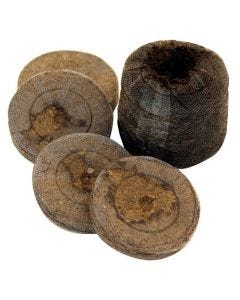 Pastillas / Tacos de Turba Prensada para cultivo Jiffy 7 - 33mm (100x)