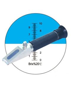 Refractómetro Brix 0-10% para Zumos / Frutas / Aceites ± 0,1% Brix (RHB-10ATC)