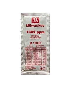 Solución de calibración en sobre Milwaukee TDS 1382 ppm de 20ml (MA10032)