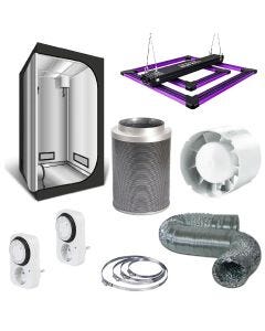 Kit de cultivo LED con Armario Cultibox Light 100 + Lumatek ATS 200W Pro + Vents