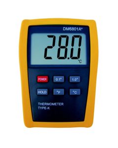 Termómetro por contacto + Sonda de Temperatura tipo K +1300ºC (DM6801A+)