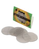 5x Stahlsiebe Black Leaf für Pfeifen / Bongs / Pfeifenköpfe (25mm)