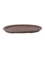 Plato / Bandeja ovalado de cerámica Yixing para maceta de bonsái (58x46x4.5cm)