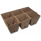 5x Jiffy Torf Topfplatten / Anzuchtplatten mit je 6 Töpfchen (23,5x15cm)