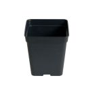 10x Macetas cuadradas negra de cultivo - 11x11x12cm (1L)