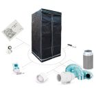Kit de cultivo Ecoled Armario Pure Tent 80, LED Farming Monkey, Extractor (100W)