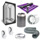 Kit de cultivo LED con Armario Cultibox Light 120 + Lumatek ATS 300W Pro + Vents